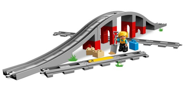 Lego Duplo BROWN SWINGING BRIDGE HAMMOCK w/ SUPPORT PIECES Side Replacement 
