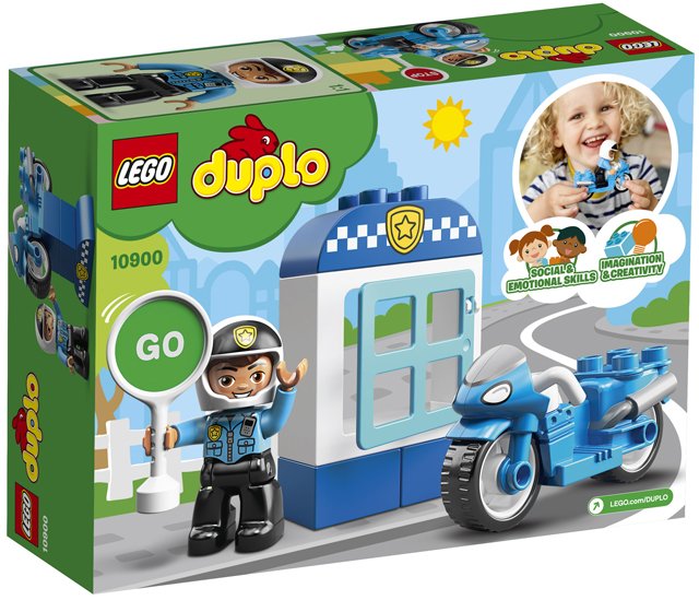 10900 LEGO DUPLO Police Bike 8 Pieces Toddler Age 2 New Release for 2019! 
