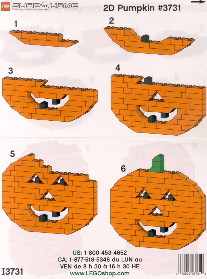 LEGO 3731 Pumpkin Polybag 428840373144 LEGO Specials LEGO