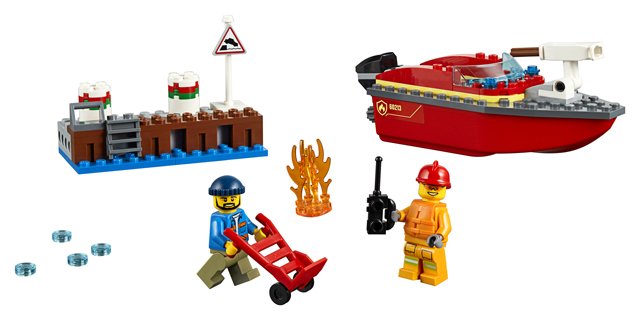 LEGO 60213 Dock Side Fire 5702016369250 LEGO City LEGO