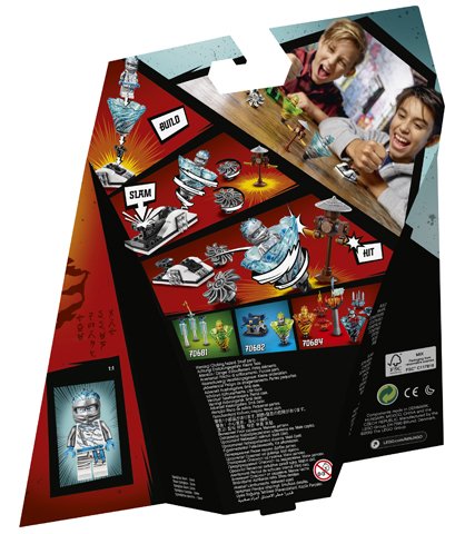 し LEGO 70683 SPINJITZU SLAM ZANE-FS Ninjago Set, Ninja Spinner ICE