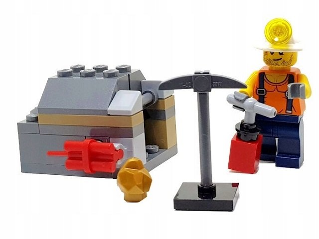 LEGO City Miner Minifigure Promo Foil Bag Set 951806 - RareBrix