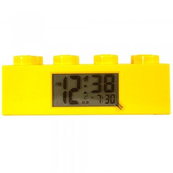 LEGO Alarm CLock Brick 2x4 YELLOW 5065000460501 BRICKshop