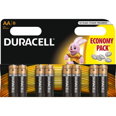 DURACELL Battery AA LR6 MN1500 (8 stuks)