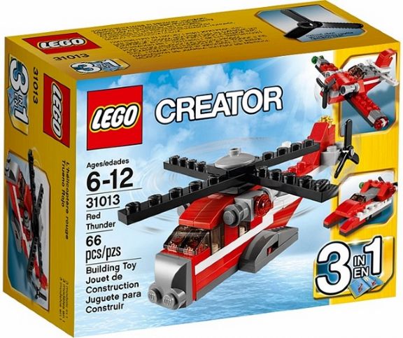 Red deals lego helicopter