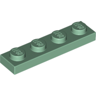 LEGO Plate 1x4 SAND GREEN 100 pcs BRICKshop LEGO en DUPLO
