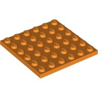 LEGO Plate 6x6 ORANGE 10 pcs BRICKshop LEGO en DUPLO specialist