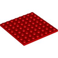 LEGO Plate 8x8 RED 10 pcs BRICKshop LEGO en DUPLO specialist