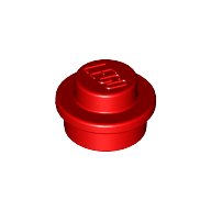 *NEW* 100 Pieces Lego Round Plate 1x1 DARK RED