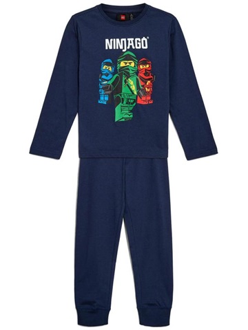 LEGO Pyjama Ninjago DARK BLUE LWALIS 101 Size 140 5700068372440 BRICKshop LEGO en DUPLO specialist