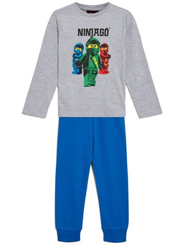 LEGO Pyjama Ninjago LIGHT GRAY LWALIS 101 Size 140