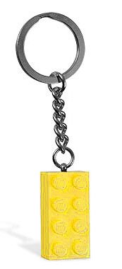 LEGO Classic Metellized Brick 2x 4 Key Chain 