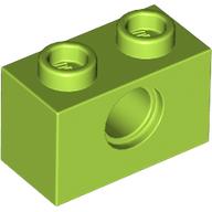 LEGO Brick 1x2 with Hole LIME GREEN 100 pcs BRICKshop LEGO en DUPLO specialist