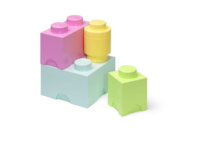 LEGO Storage Brick Multi Pack 4 PCS PASTEL 5711938247584 BRICKshop LEGO en DUPLO specialist
