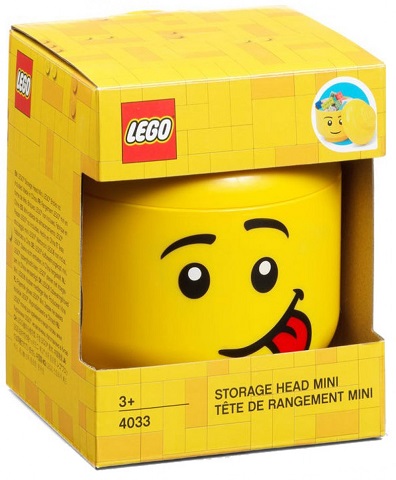 LEGO SMALL STORAGE HEAD SILLY FACE FOR BRICKS TOYS KIDS 