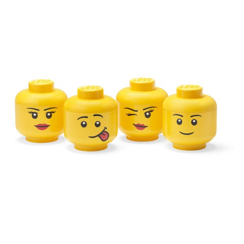 Lego silly storage head top