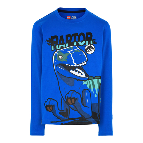 LEGO T shirt Jurassic World BLUE M12010042 Size 134 5700067988369 LEGO Clothing BRICKshop LEGO en DUPLO specialist