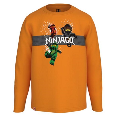 LEGO Ninjago Jungen Kurzarmshirt T-Shirt Gr 116 Orange 