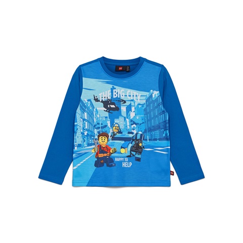 LEGO T shirt City BLUE LWTANO 122 Size 128