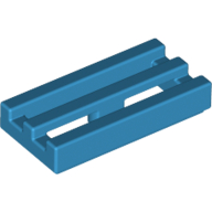 LEGO Tile 1x2 with Grille DARK AZURE 100 pcs BRICKshop LEGO en DUPLO specialist