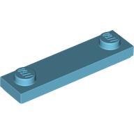 LEGO Plate 1x4 with 2 Studs MEDIUM AZURE (100 pcs) | BRICKshop