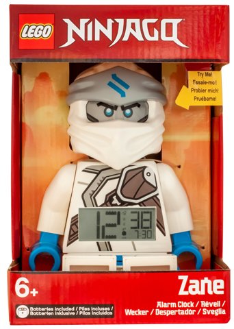 Lucky snap stam LEGO Alarm Clock Ninjago Zane with Sound | 887637001125 | LEGO Alarm clocks  | BRICKshop - LEGO en DUPLO specialist