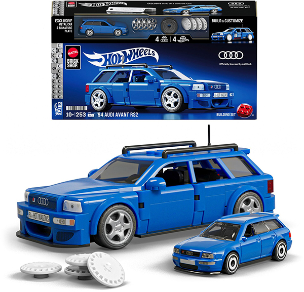 Hot Wheels 94 Audi Avant RS2 ビルディングセット Mattel Brick Shop Hot Wheels '94 Audi Avant RS2 | 194735331550